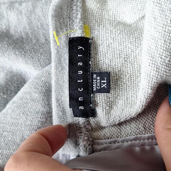 Sanctuary Gray Ruffle Sleeve Short Sleeve Top Size Xl - Picture 4 of 5